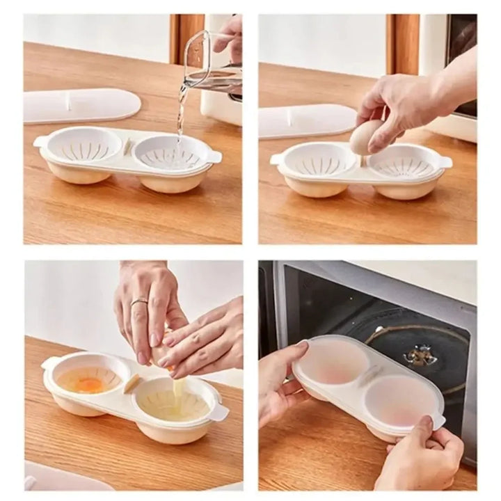 Lisslune | Double Space Durable Microwave Egg Maker