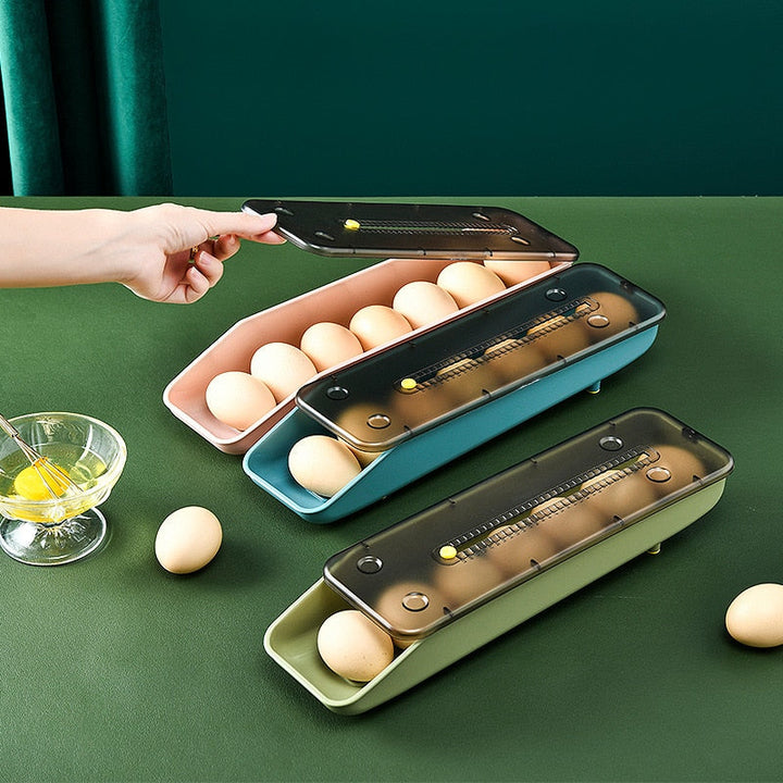 Lisslune | Automatic Stackable Refrigerator Egg Storage Box
