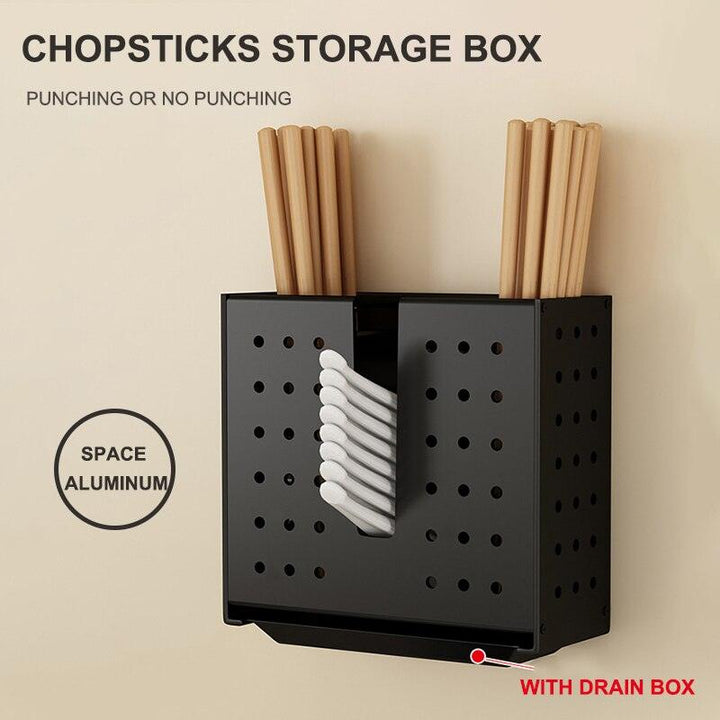 Lisslune | Elegant multifunctional aluminum storage rack with stylish hooks