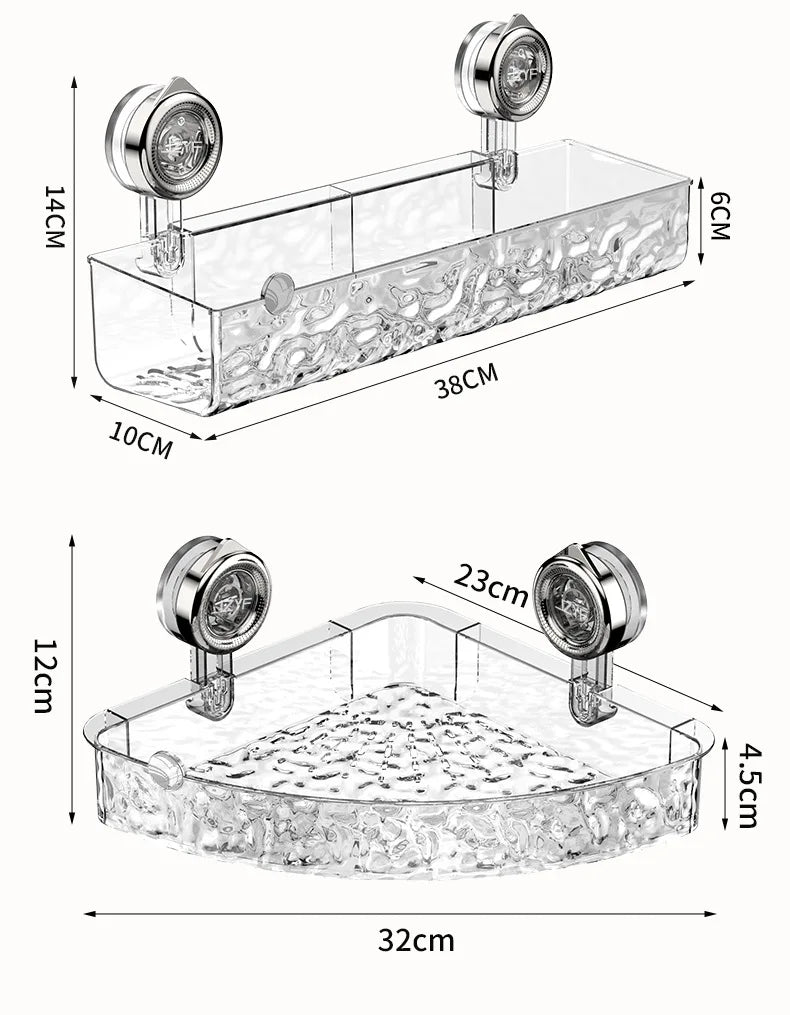 Lisslune | WallGrip elegant wall mount for the bathroom with hanging storage