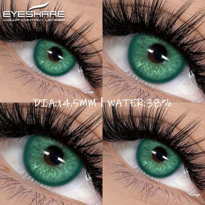 Rynx | New colored contact lenses for the eyes 1 pair of brown contact lenses fashionable blue eye lenses gray pupils green eye lenses annually
