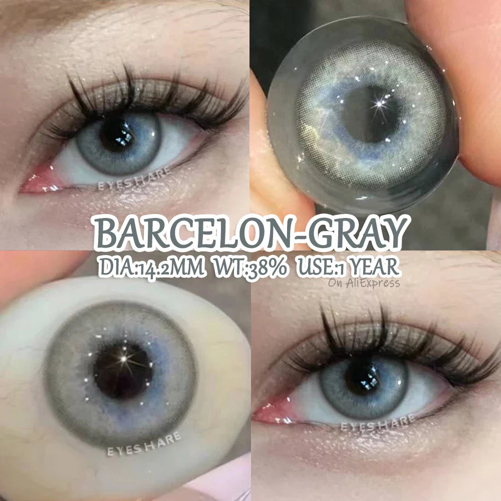 Rynx | Colorful contact lenses for the eyes 2 pcs./pair Green eye lenses Blue contact lens Annual Brown pupils cosmetic lens