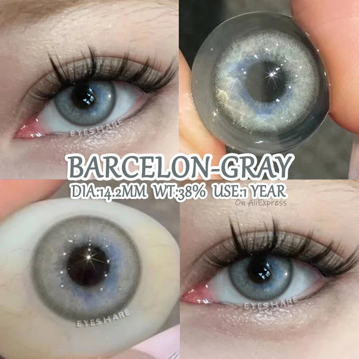 Rynx | Colorful contact lenses for the eyes 2 pcs./pair Green eye lenses Blue contact lens Annual Brown pupils cosmetic lens