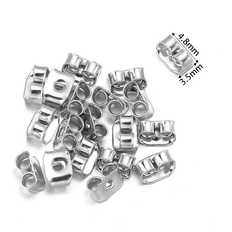 Lisslune | 500 Rubber Earring Back Stoppers: Essential Materials for Comfortable and Secure Jewelry Creations