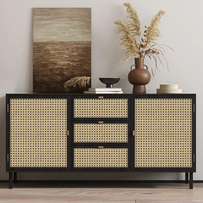 Lisslune | Bamboo pattern waterproof rattan contact paper for DIY furniture renovation and cabinet decoration