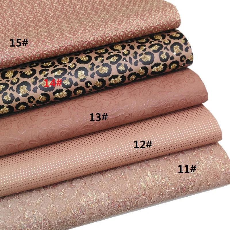 Lisslune | Shiny Pink Tiger & Snake Synthetic Leather DIY Craft Kit