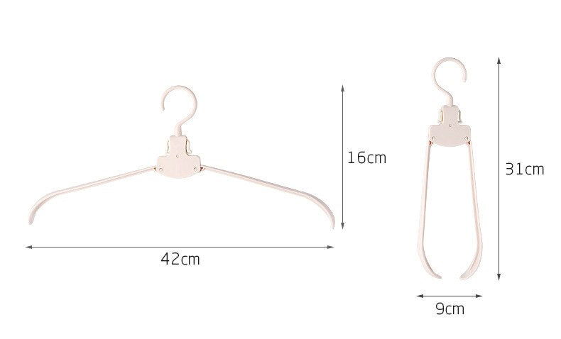 Lisslune | Easy Fold Wide Foldable Clothes Hanger
