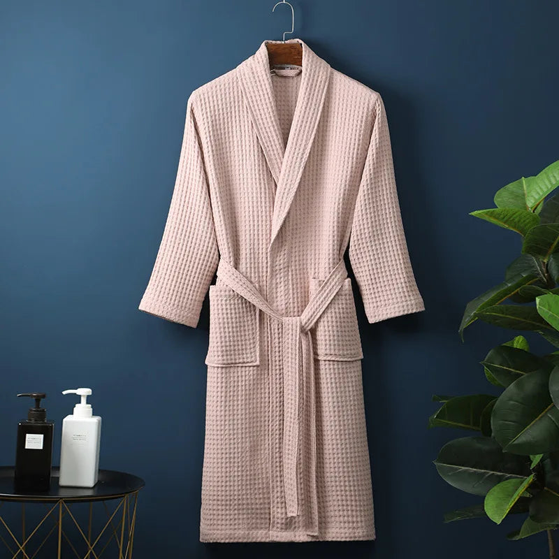 Lisslune | Bathrobe made of cotton – Soft breathable and perfect for home or spa