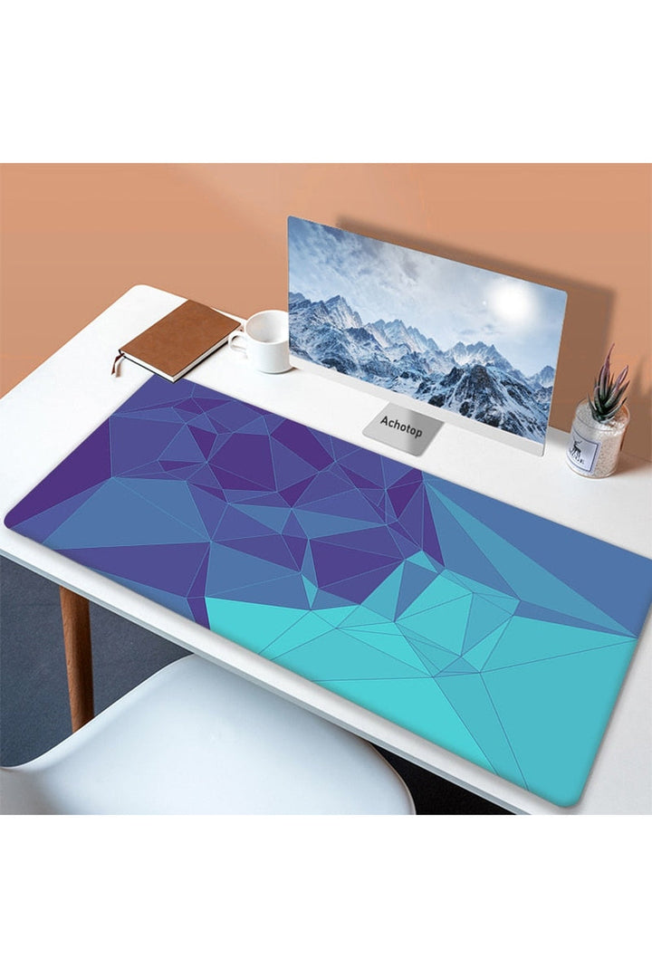Lisslune | White Art Mouse Pad Desk Mat