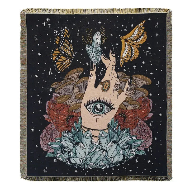 Lisslune | Sun & Flowers Wall Tapestry Blanket