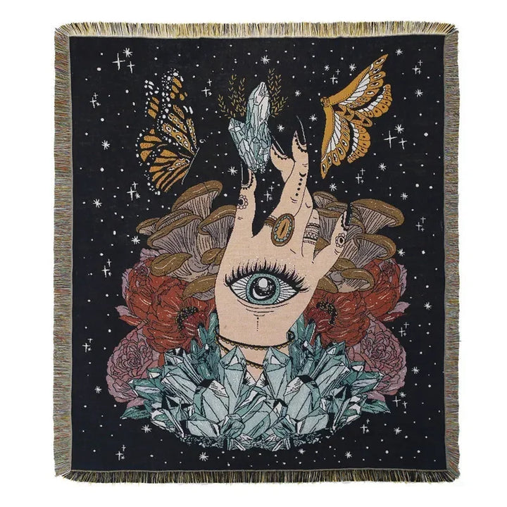 Lisslune | Sun & Flowers Wall Tapestry Blanket