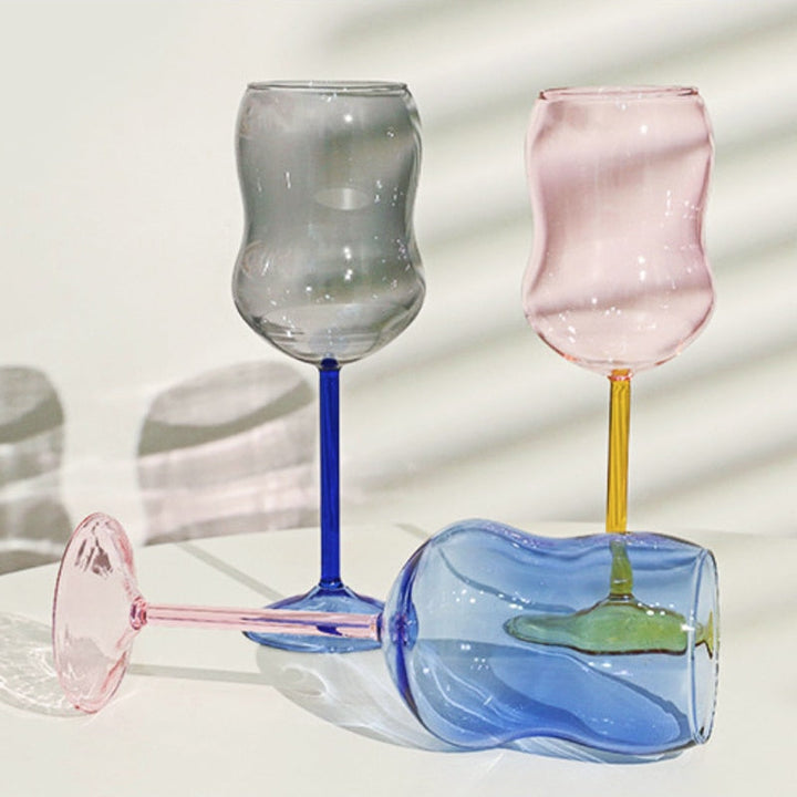 Lisslune | 2-colored Chubby wine glass