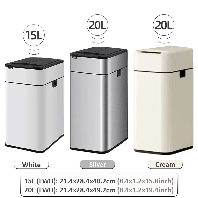 Lisslune | Smart Stainless Steel Automatic Sensor Trash Bin