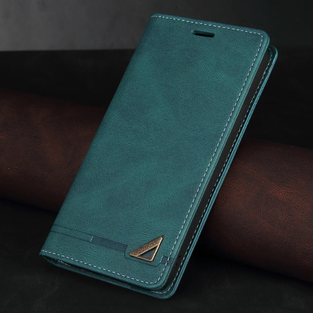 Lisslune | iPhone leather protective case with RFID blocking and card slots