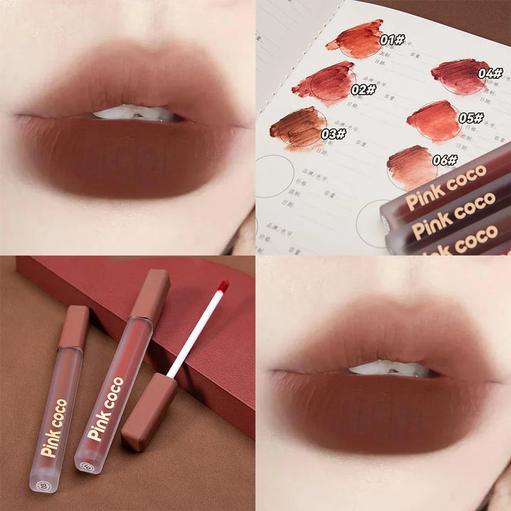 Rynx | Fog Texture Lip Gloss Matte Water Liquid Lipstick Moisturizing Lip Gloss Long-lasting Sexy Lips Tint Makeup Korean Cosmetics