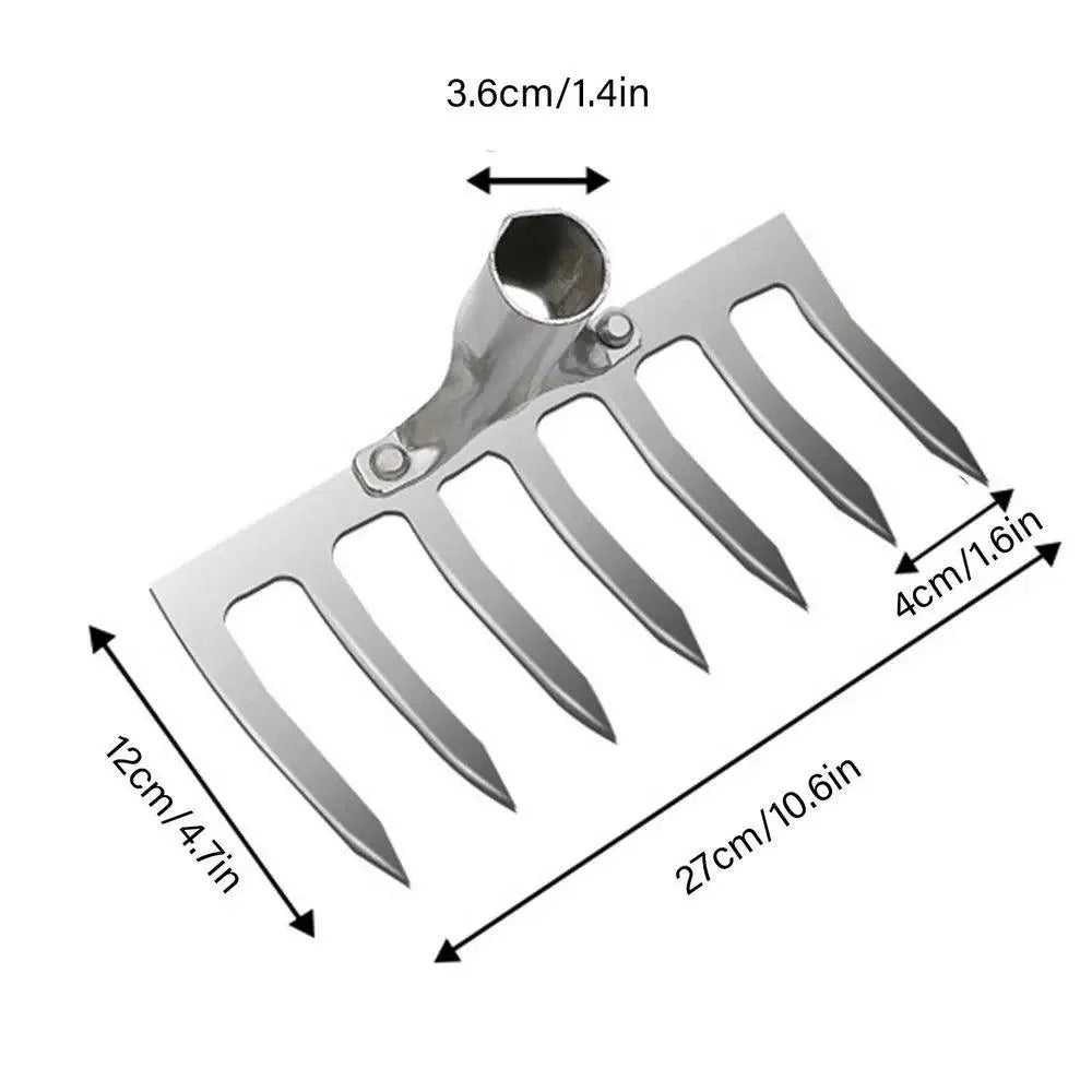Lisslune | Sustainable Carbon Steel Garden Rake Set for Effective Soil Preparation and Weed Control