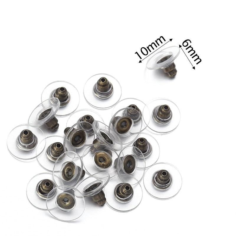 Lisslune | 500 Rubber Earring Back Stoppers: Essential Materials for Comfortable and Secure Jewelry Creations