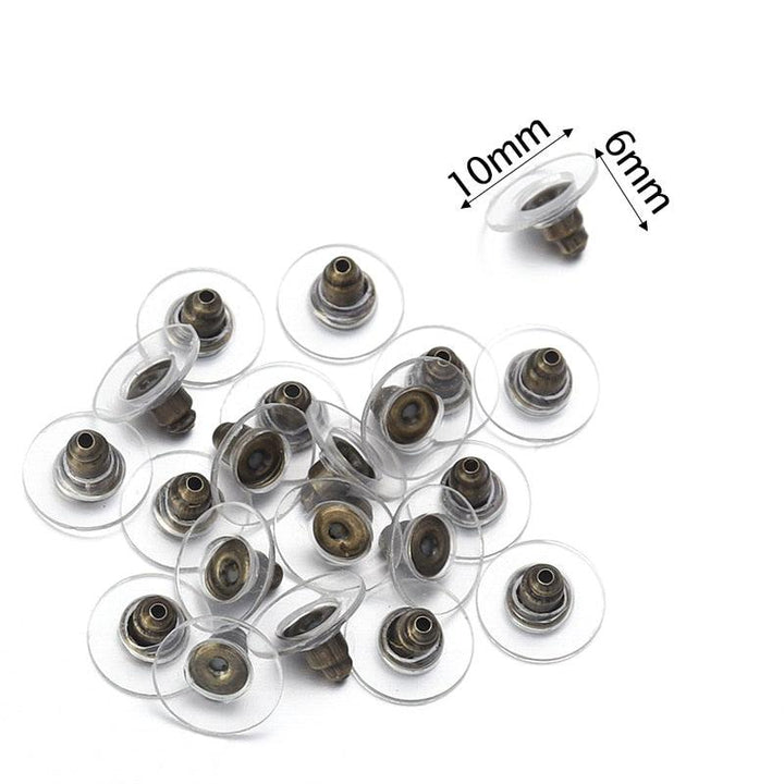 Lisslune | 500 Rubber Earring Back Stoppers: Essential Materials for Comfortable and Secure Jewelry Creations
