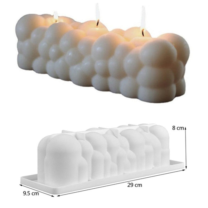 Lisslune | Versatile round silicone mold for DIY candles and treats
