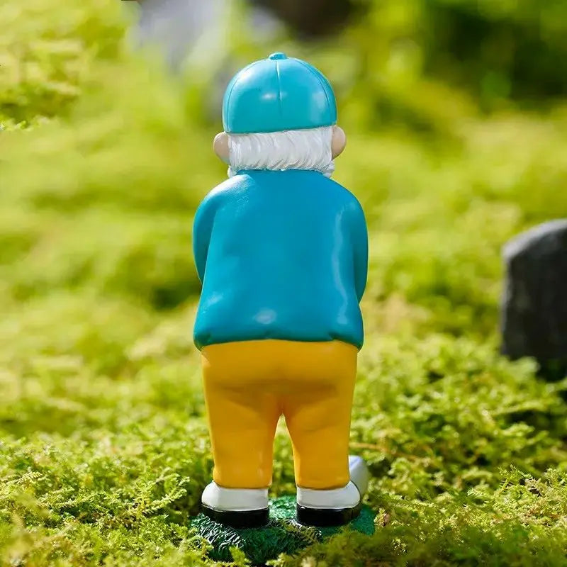 Rynx | Cute Garden Golf Gnome Statue DIY Outdoor Garden Bonsai Store Decoration Resin Gnome Sculpture For Home Desk Decor Ornament