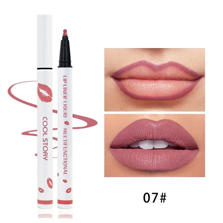Rynx | Liquid Lipliner Pencil Long-lasting Lip Cosmetics Tool Matte Soft Lip Liner Quick-drying Smudge-proof Natural Lipstick Pencil