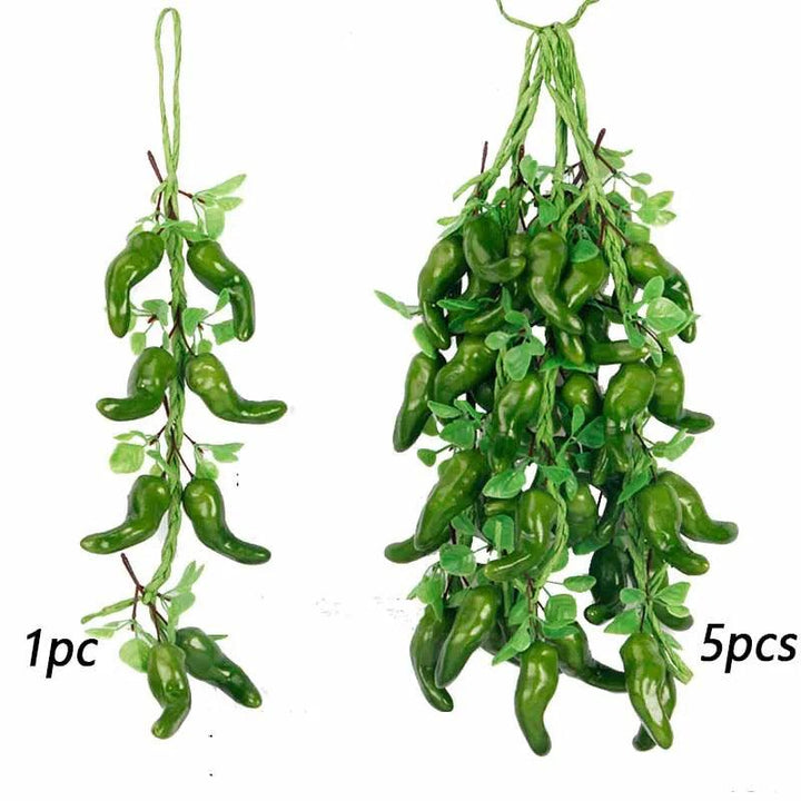 Lisslune | Life-like Artificial Chili Pepper Decor Props for Home, Photography, and Holiday Celebrations