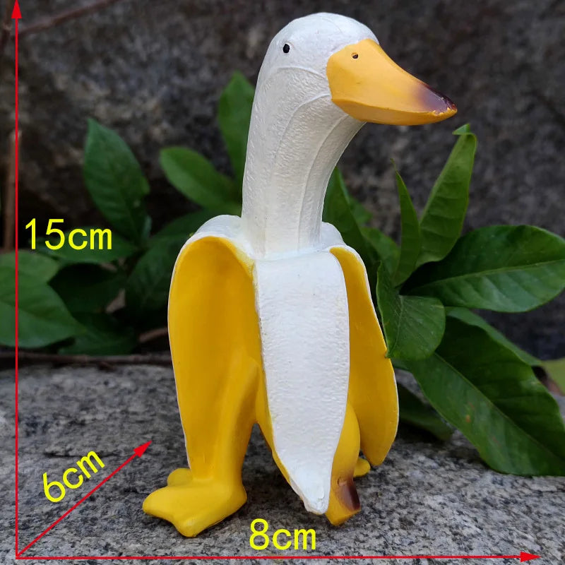 Lisslune | Peeled Banana Duck Face Garden Decor