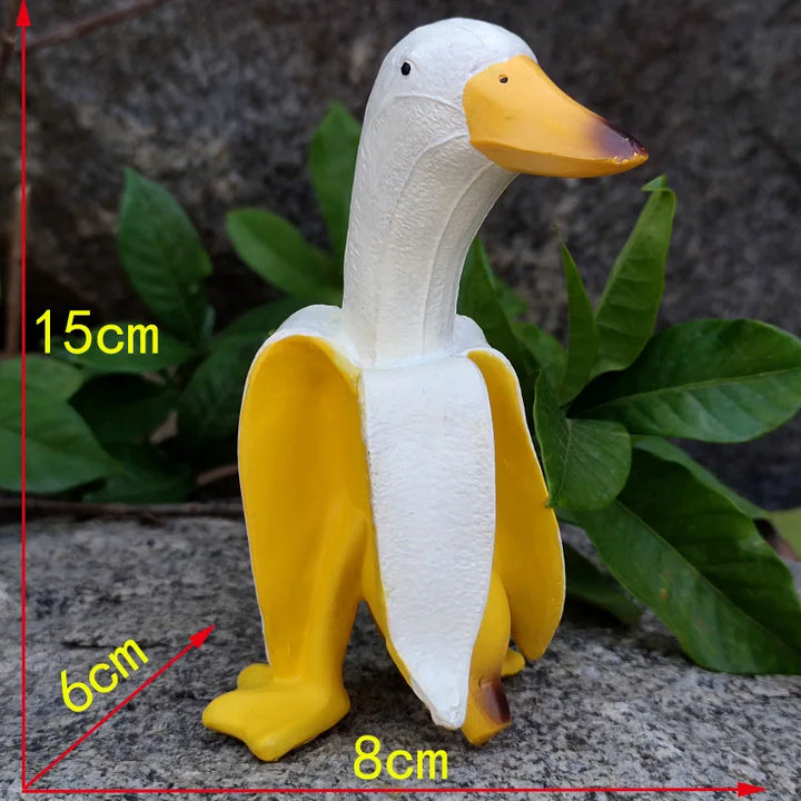 Lisslune | Peeled Banana Duck Face Garden Decor