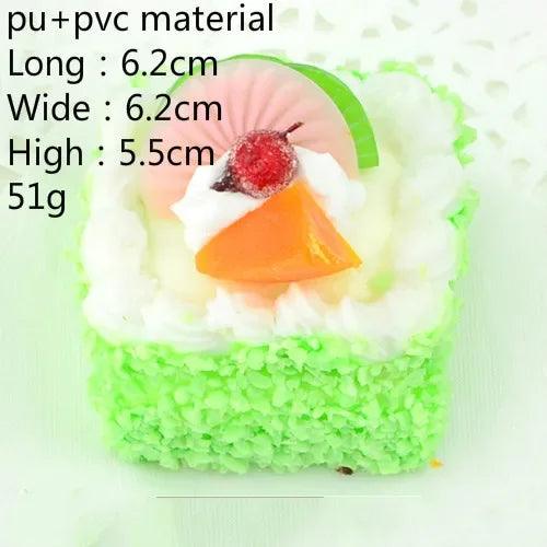 Lisslune | Realistic Faux Fruit Cake Display Model for Home Decor and Photography - 1 Piece Artificial Dessert Prop