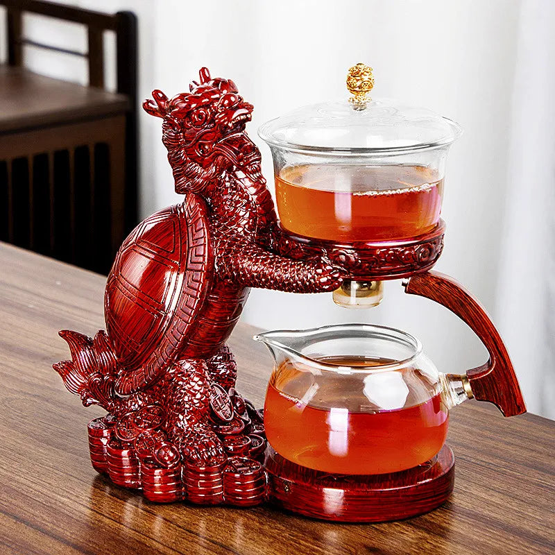 Lisslune | Magnetic Flow Kungfu Turtle Dragon Teapot Infuser