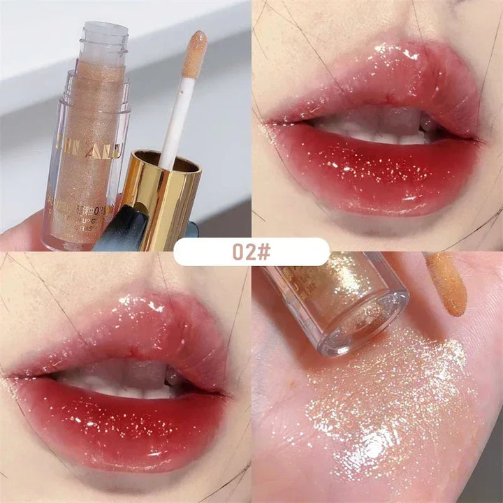 Rynx | Glitter Lip Gloss Liquid Lipstick Moisturizing Plumping Lip Shine High Gloss Sparkling Lip Gloss Shade Korean Makeup Cosmetics