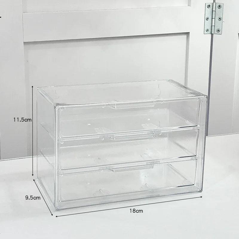 Lisslune | Slim clear acrylic desk organizer for a modern workplace