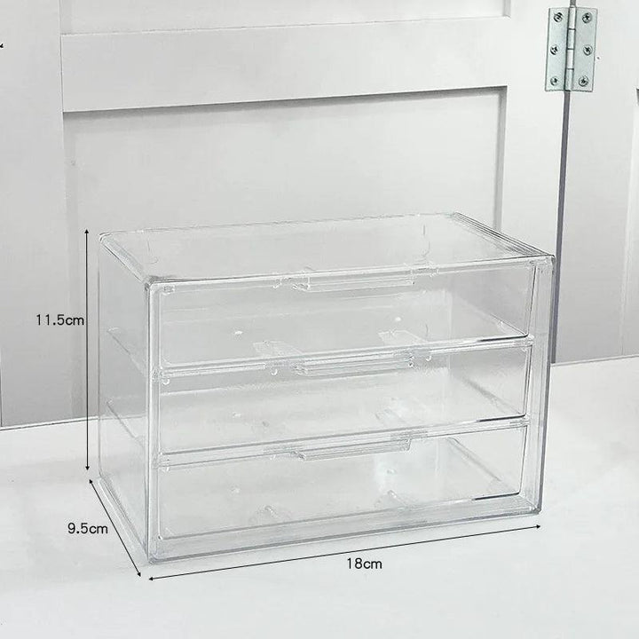 Lisslune | Slim clear acrylic desk organizer for a modern workplace