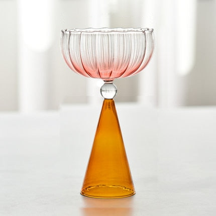 Lisslune | Tinted and textured cocktail glass