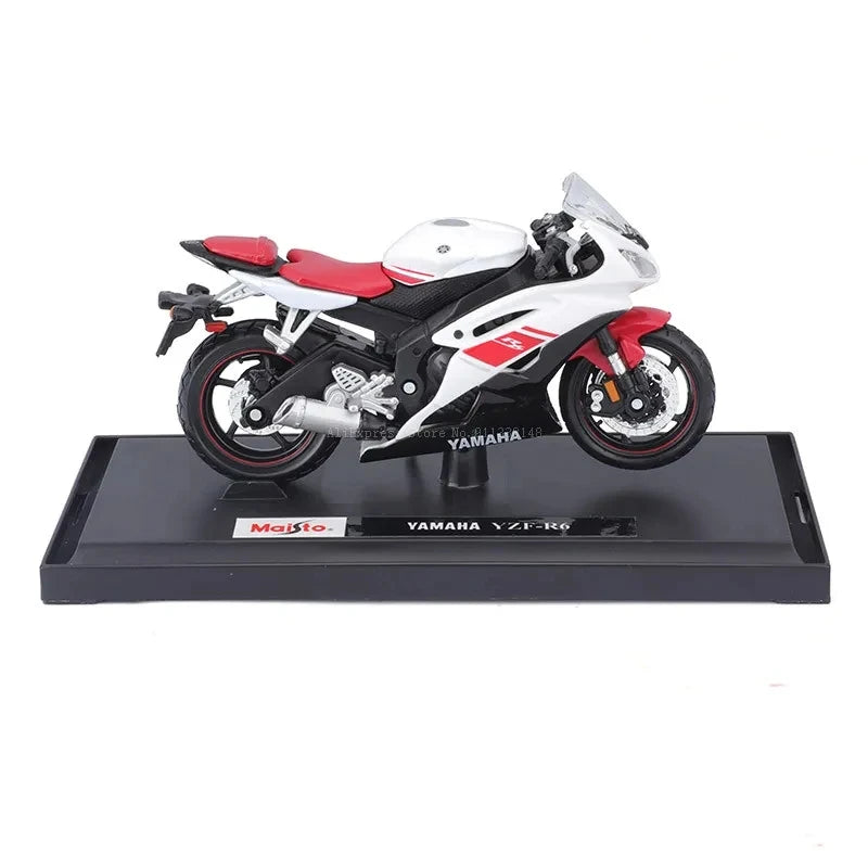 Lisslune | 1:18 Scale Yamaha R6 Alloy Roller Sportbike Figures Diecasts Kids Toy Motorcycle Racing Model Models Collector's Gift for Boys