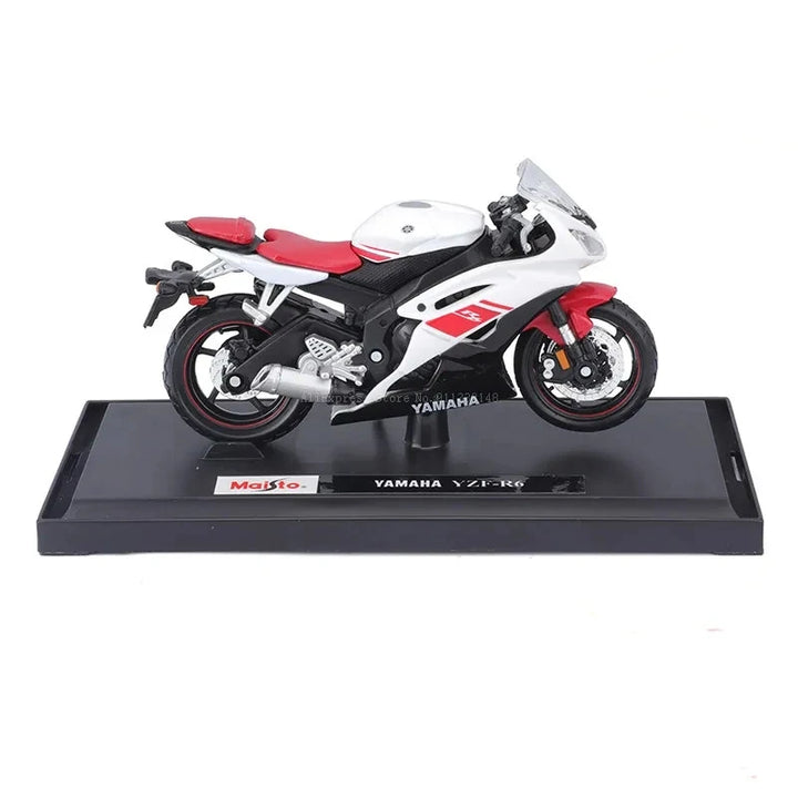 Lisslune | 1:18 Scale Yamaha R6 Alloy Roller Sportbike Figures Diecasts Kids Toy Motorcycle Racing Model Models Collector's Gift for Boys
