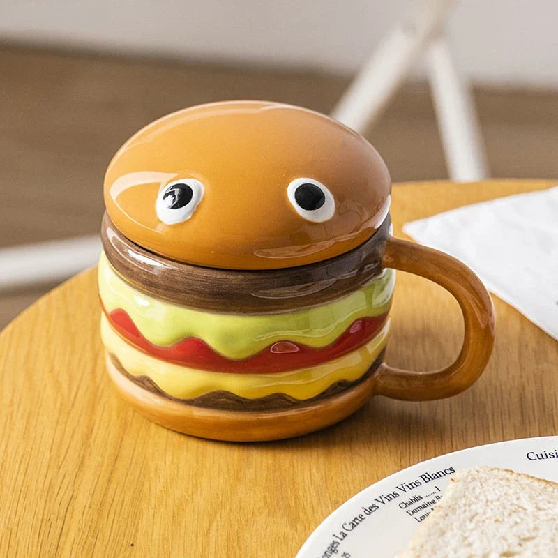 Lisslune | Yummy Hamburger-Shaped Ceramic Hamburger Mug