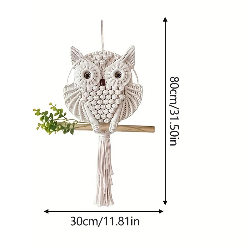 Lisslune | Macramé Owl Wall Hanging