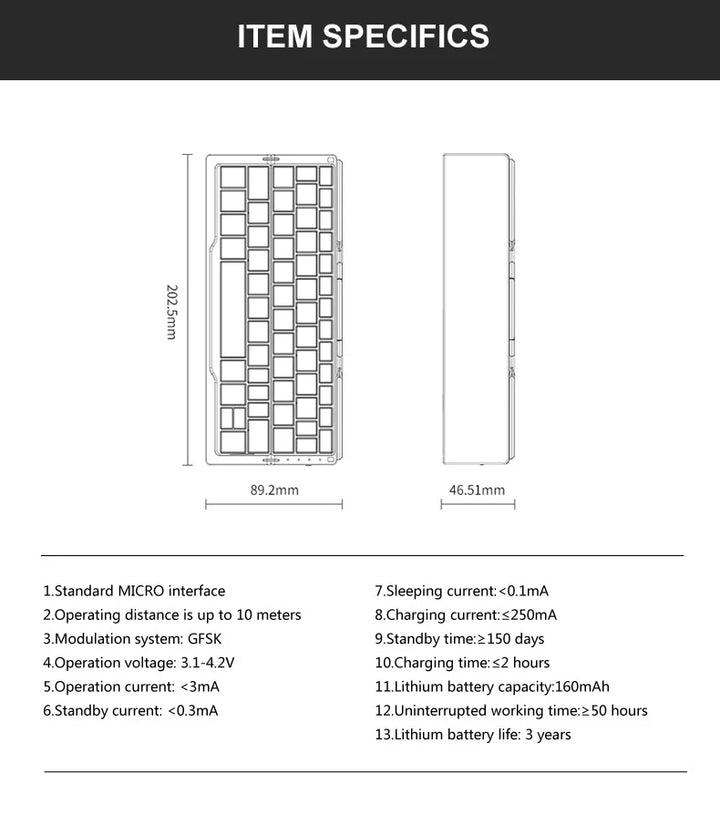 Lisslune | Practical Mini Keyboard for Smartphones