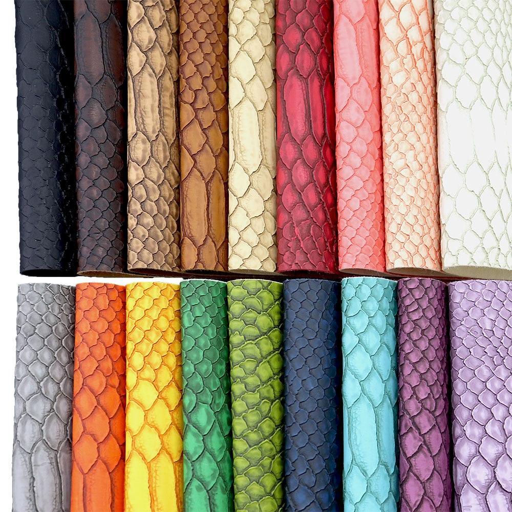 Lisslune | Elegant Gator Textured Matte Synthetic Leather Craft Roll - Premium Quality for Creative Projects