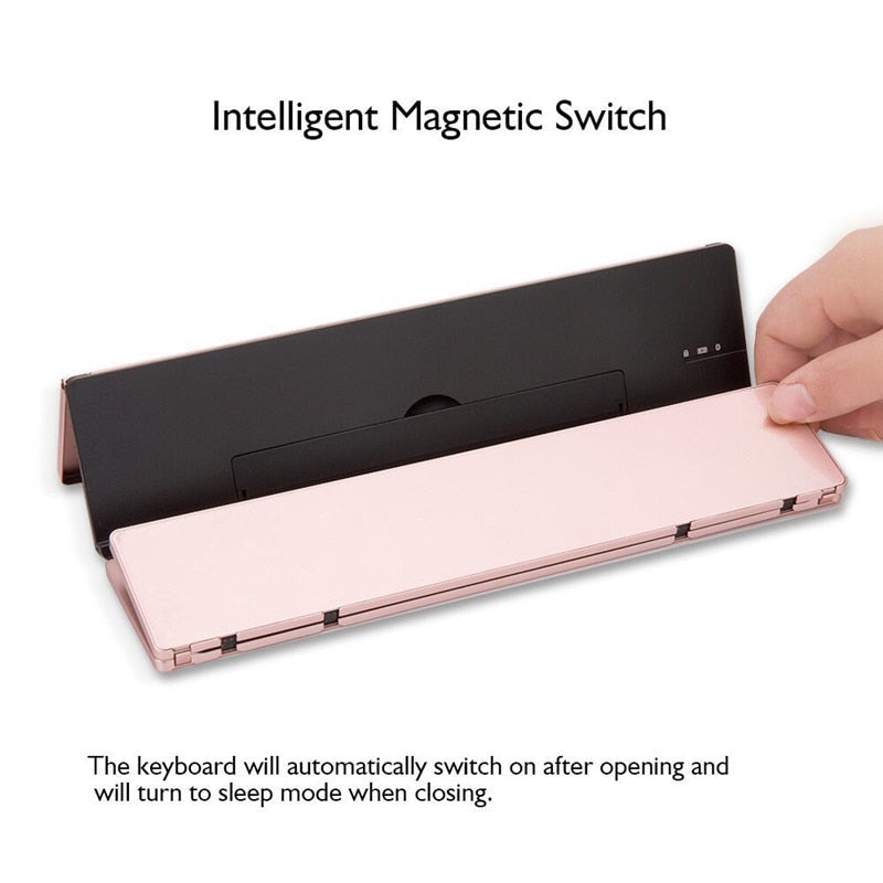 Lisslune | Portable Wireless Foldable Tablet Holder Keyboard