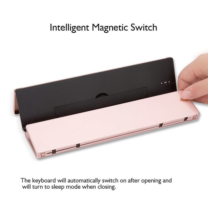Lisslune | Portable Wireless Foldable Tablet Holder Keyboard
