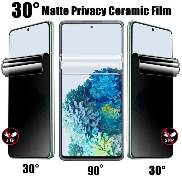 Lisslune | Matt ceramic privacy screen protectors for Samsung