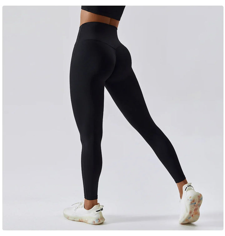 Lisslune | Breathable Push-Up Yoga Leggings with Peach Lift