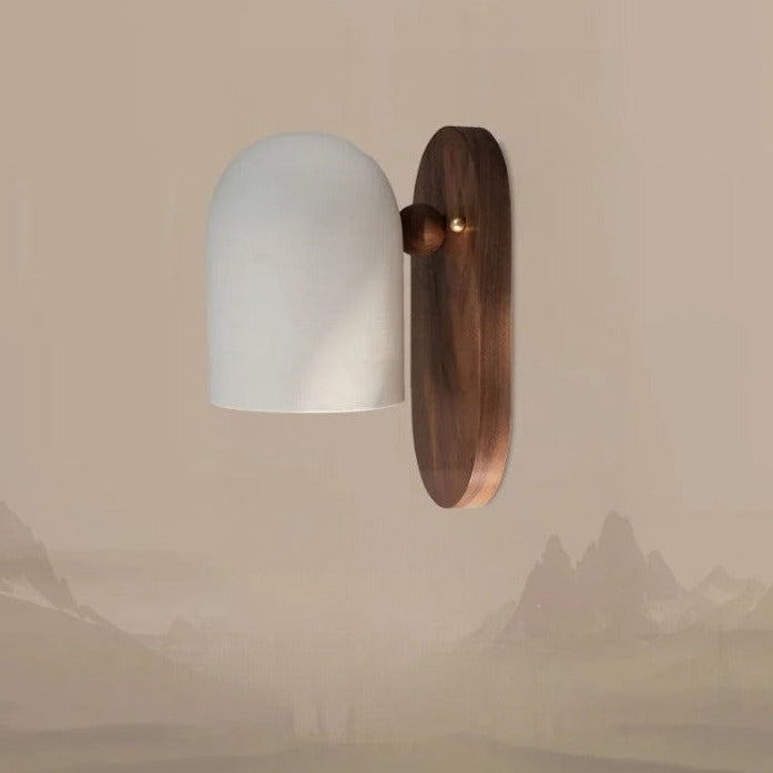 Lisslune | TimberSoul – Wabi-Sabi Walnut Wall Lamp for Natural Ambience
