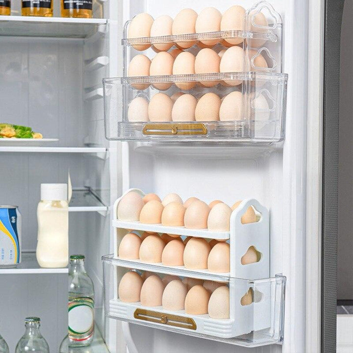 Lisslune | Fresh Egg Holder with Stackable Organizer Tray