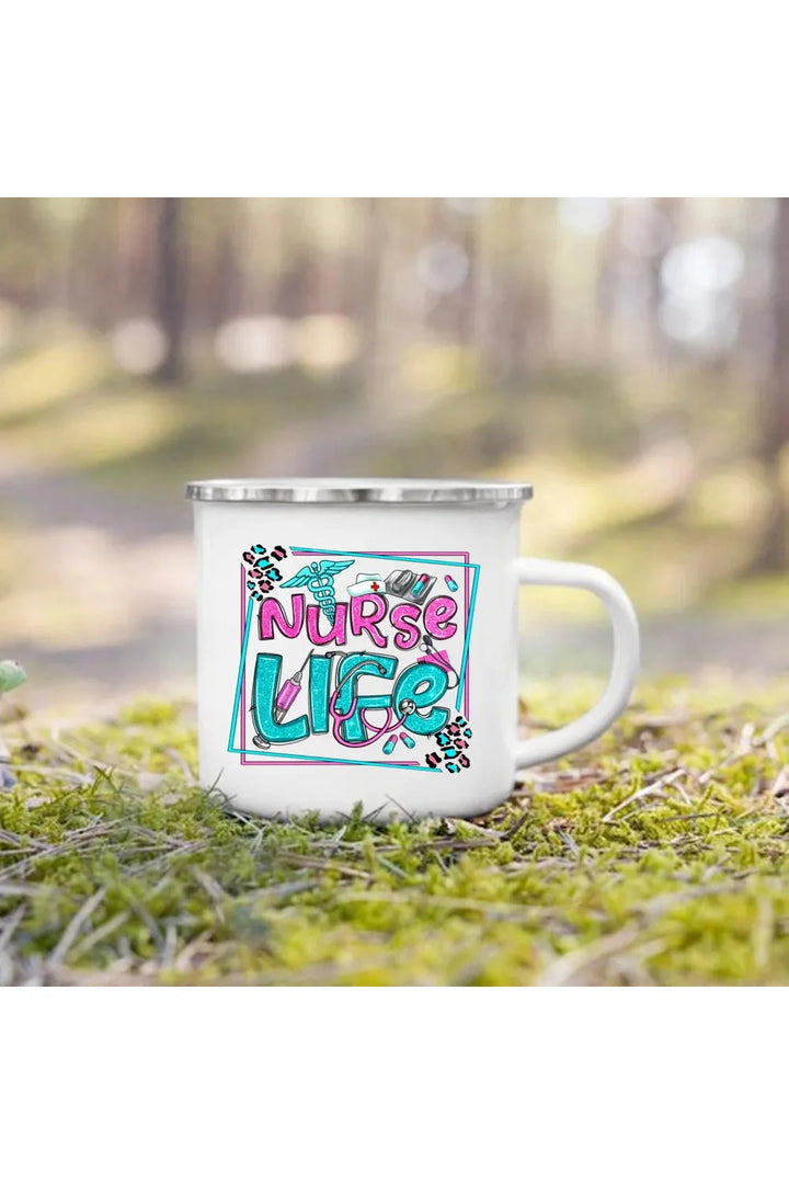 Lisslune | Life Enamel Coffee Mug