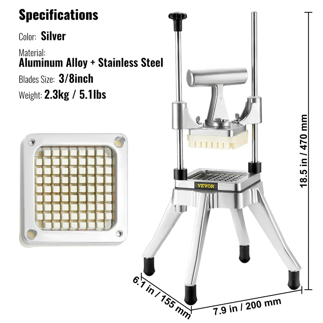Lisslune | Manual Slicing Stainless Steel Commercial Vegetable Slicer