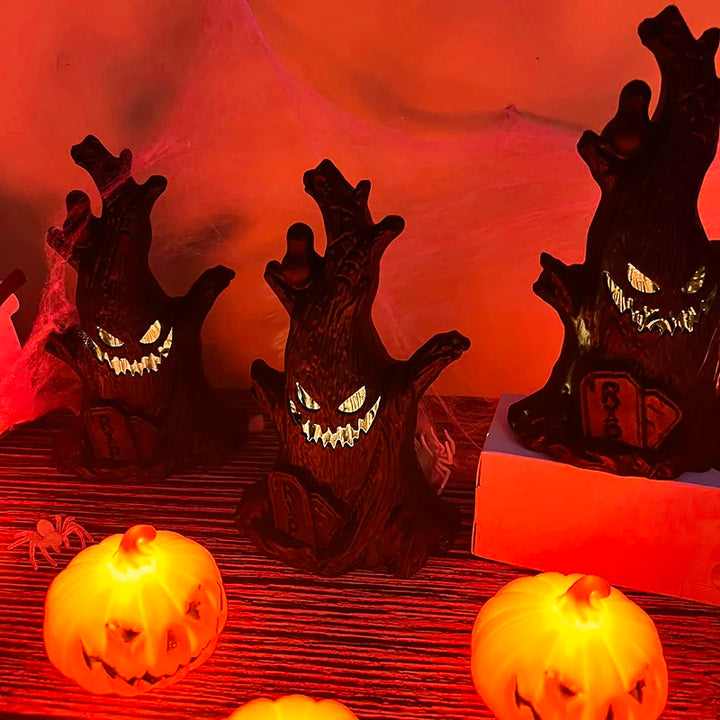 Rynx | Halloween LED Deco Lamp Pumpkin Ghost Tree Lights Table Ornament Lantern Garden Home Decoration Halloween Party Deco Accessories
