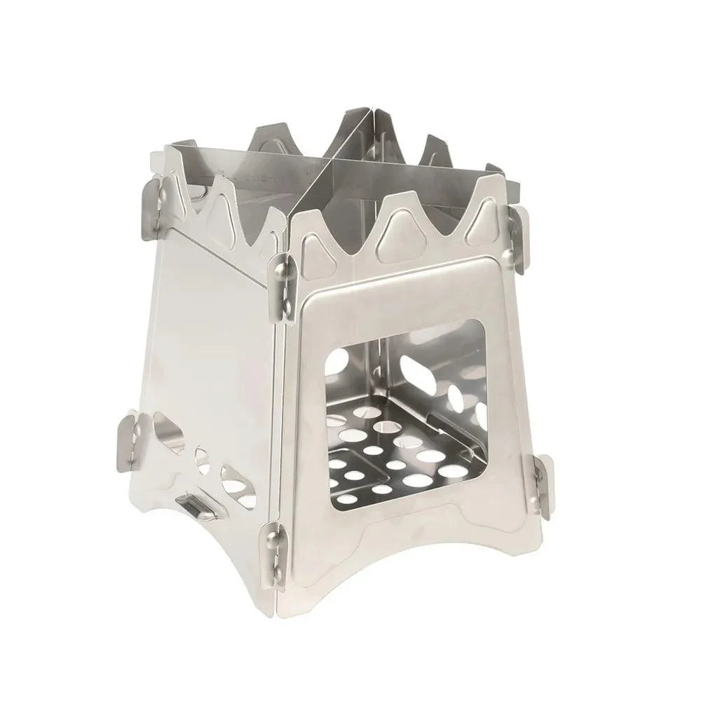 Lisslune | Compact Outdoor Stainless Steel Camping Stove - Perfect for Hiking and Cooking in the Wild